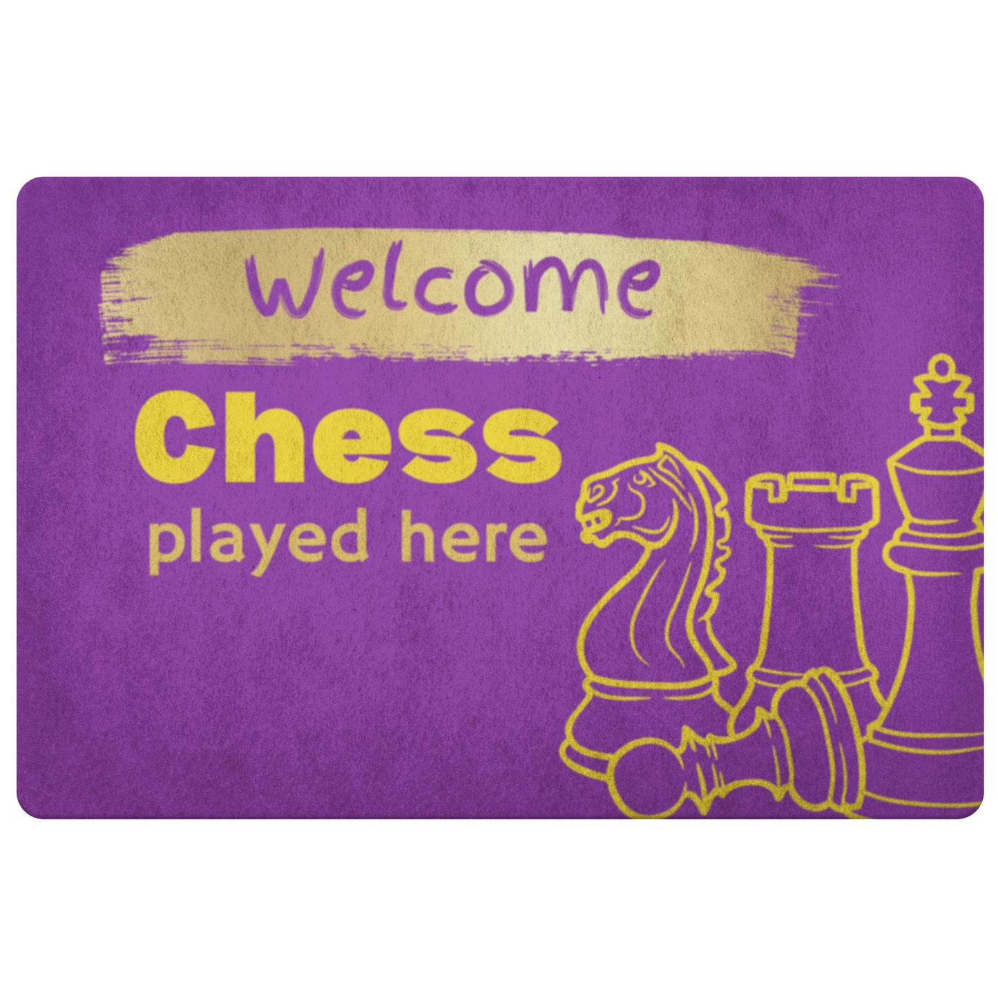 Chess Played Here Indoor Door Mat