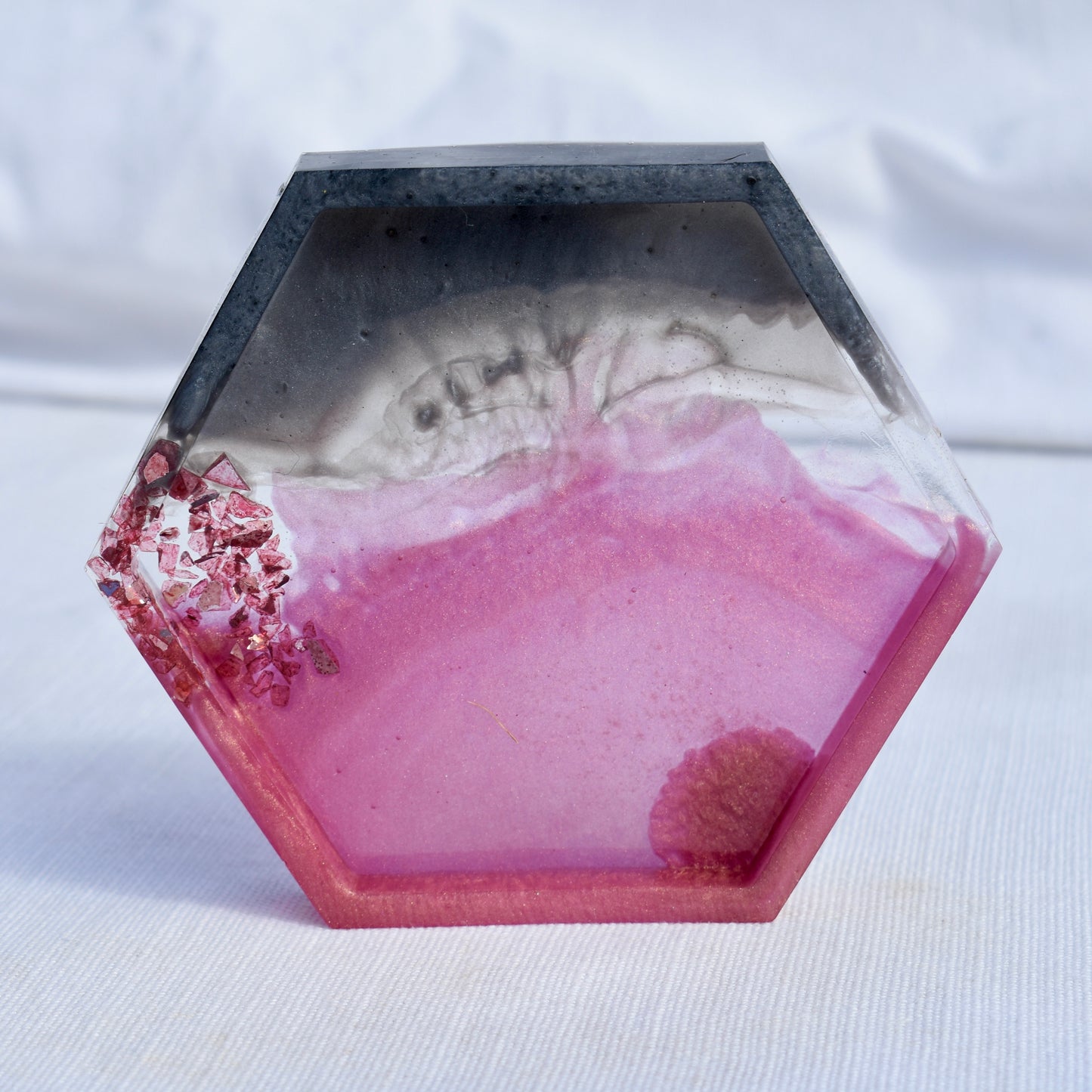 Autumn Themed Hexagon Coasters • Fall Resin Coasters • Fall Décor Coasters (set of 4)