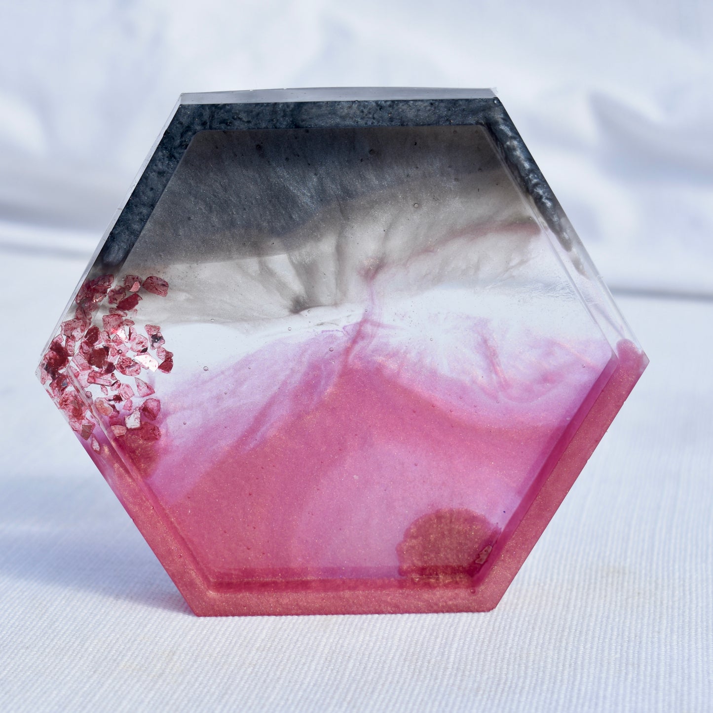 Autumn Themed Hexagon Coasters • Fall Resin Coasters • Fall Décor Coasters (set of 4)