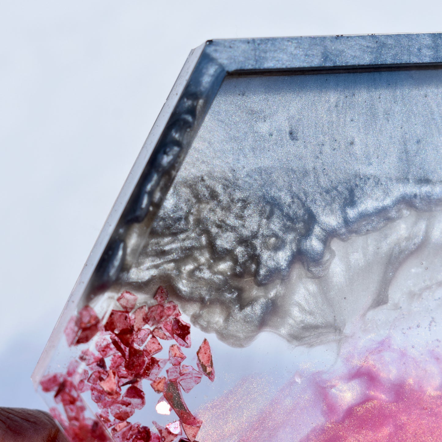 Autumn Themed Hexagon Coasters • Fall Resin Coasters • Fall Décor Coasters (set of 4)