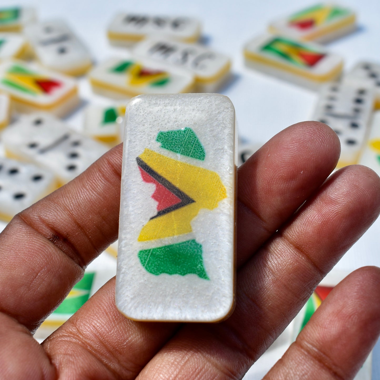 Guyanese Dad Gift • Guyana Dominoes • Caribbean Personalized Gift • Man Cave Gift