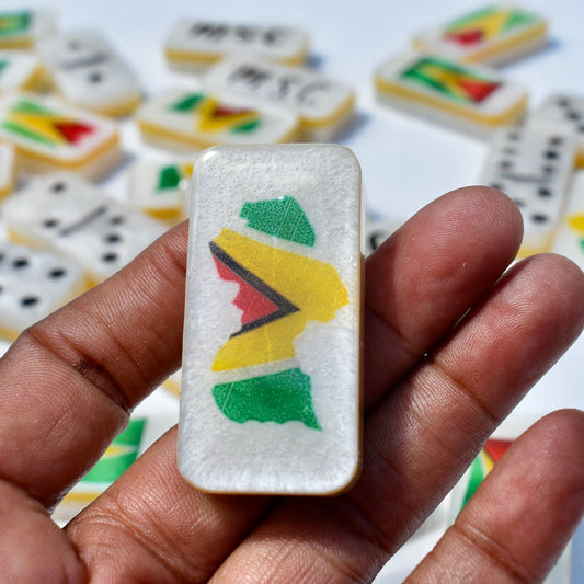 Guyanese Dad Gift • Guyana Dominoes • Caribbean Personalized Gift • Man Cave Gift