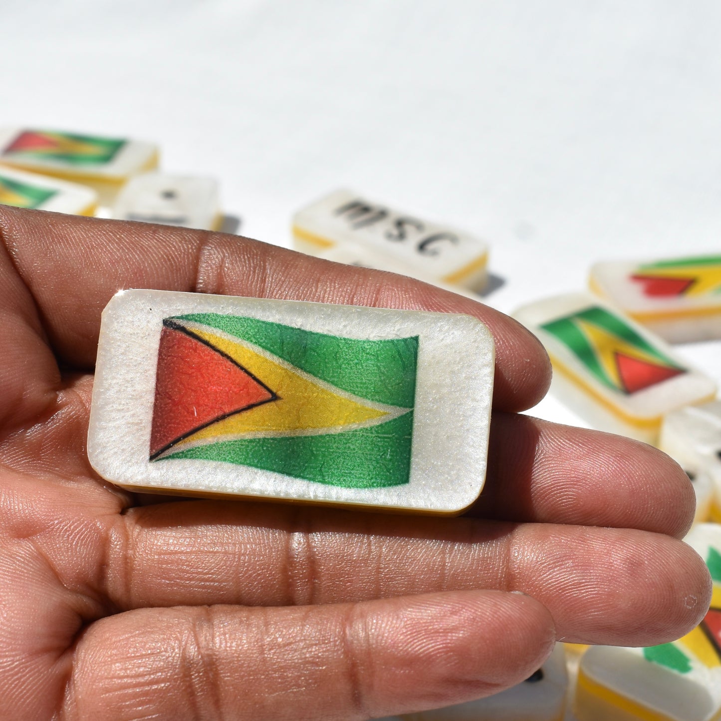 Guyanese Dad Gift • Guyana Dominoes • Caribbean Personalized Gift • Man Cave Gift
