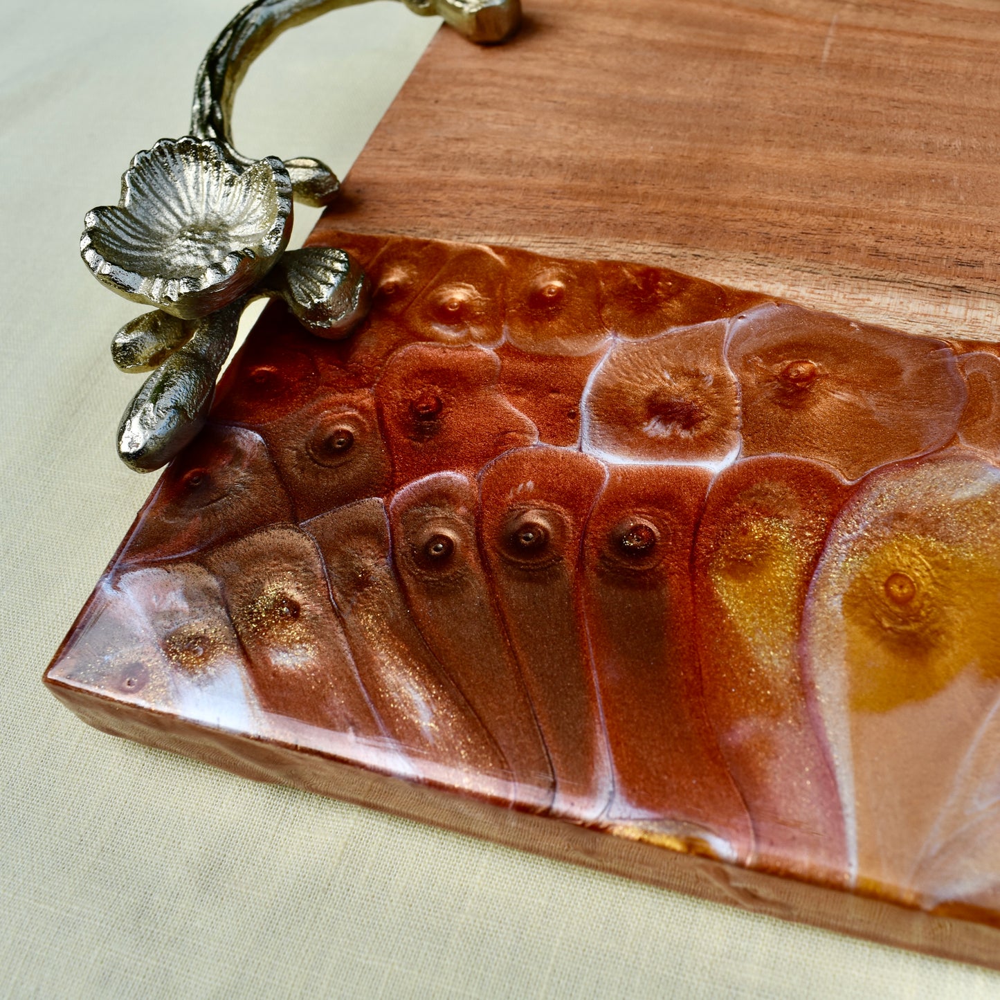 Autumn-themed Charcuterie Board, Decorative Fall Cheese Board, Thanksgiving Cutting Board, Gift for Her-Him, Fall Design Serving Tray