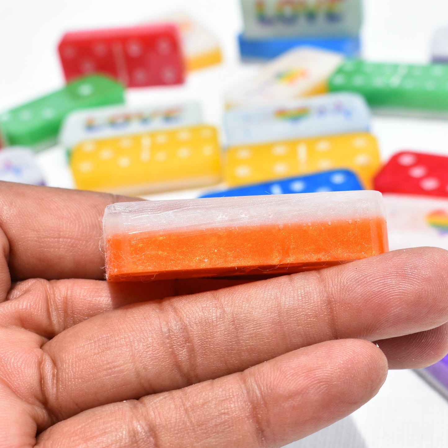 Pride Month Dominoes • LGBTQ+ Domino Set • Rainbow Dominoes