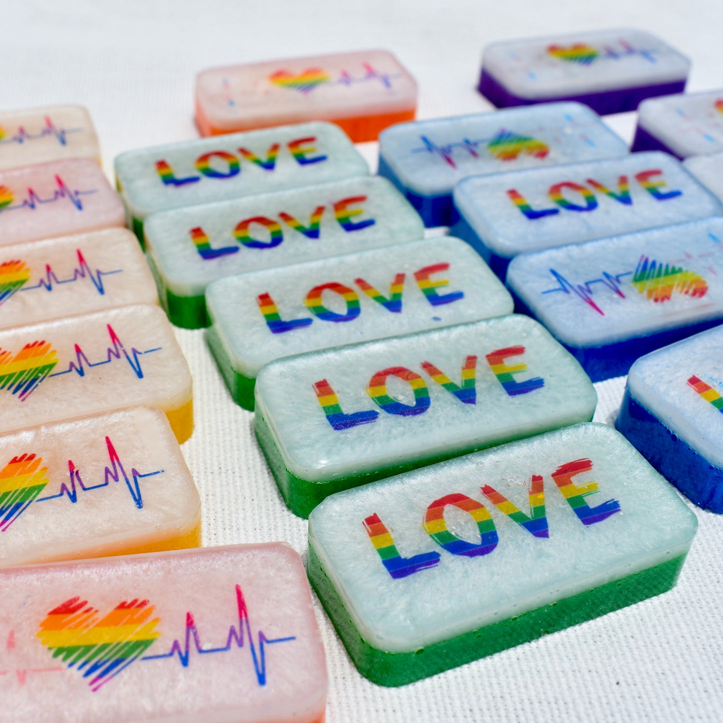 Pride Month Dominoes • LGBTQ+ Domino Set • Rainbow Dominoes