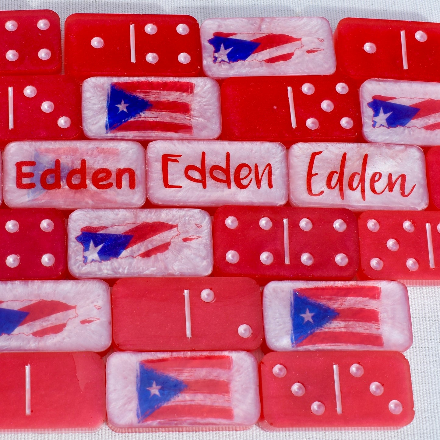 Custom Puerto Rican Dominoes • Dominoes Game Gift • Personalized Dominoes