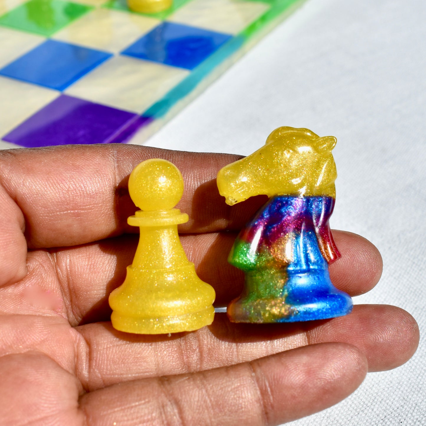 Custom Rainbow Chess Set • LGBTQ Chess Set • Pride Month Chess Game