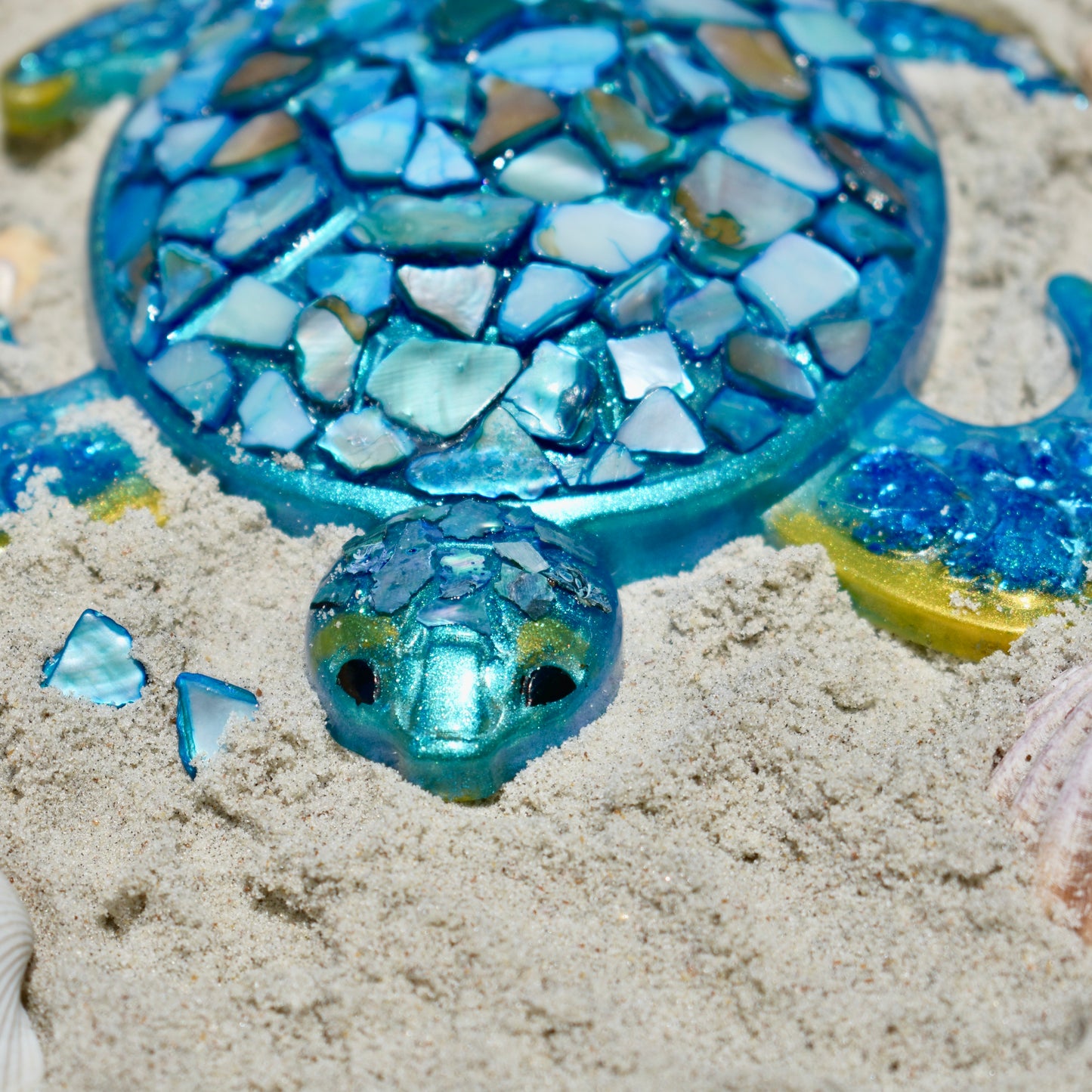 Decorative Sea Turtle • Sea Turtle Figurine • Sea Turtle Statuette