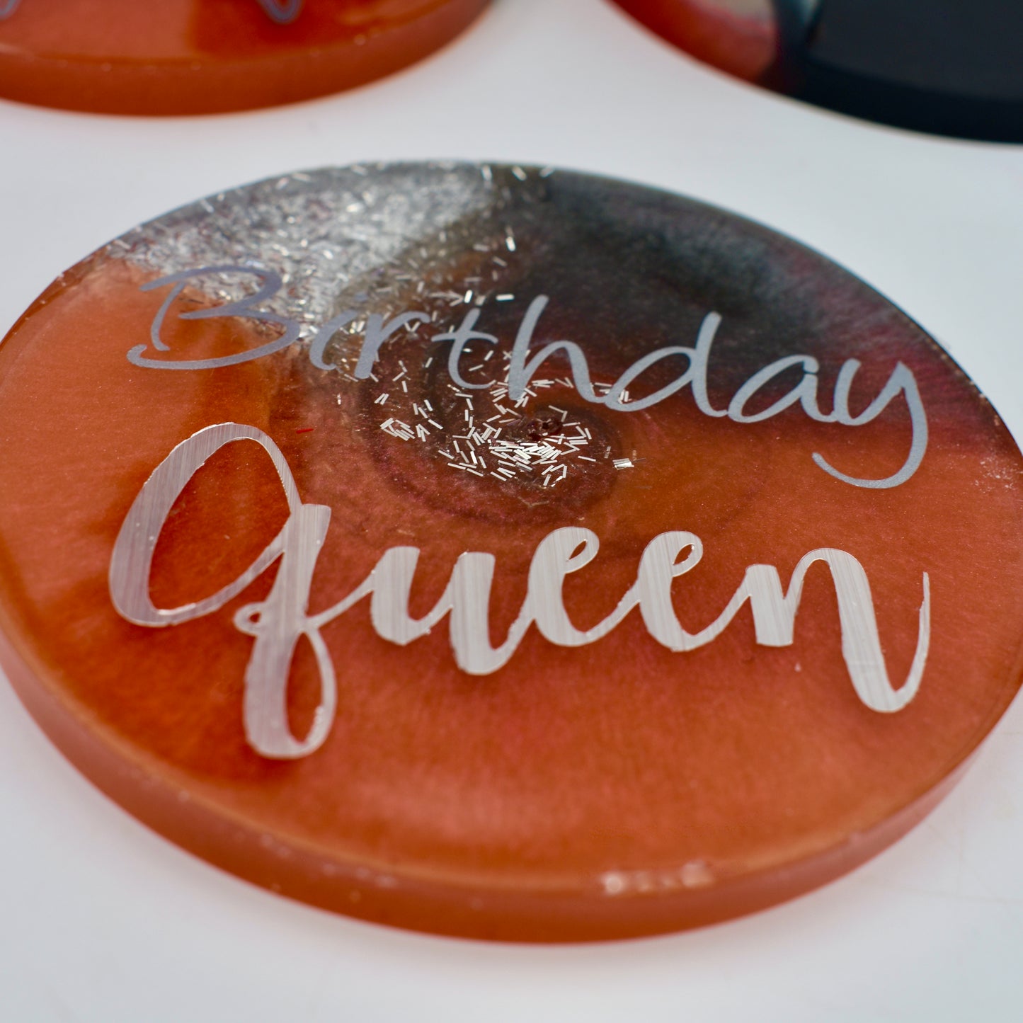 Personalized Cancer Birthday Coasters • Custom Zodiac Coasters w Holder • Birthday Coasters w Holder