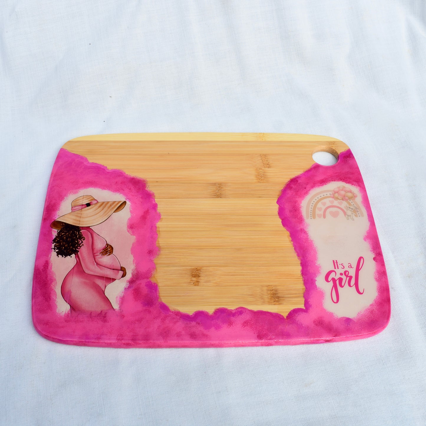 It’s a Girl Serving Baby Shower Gift • Baby Shower Charcuterie Board