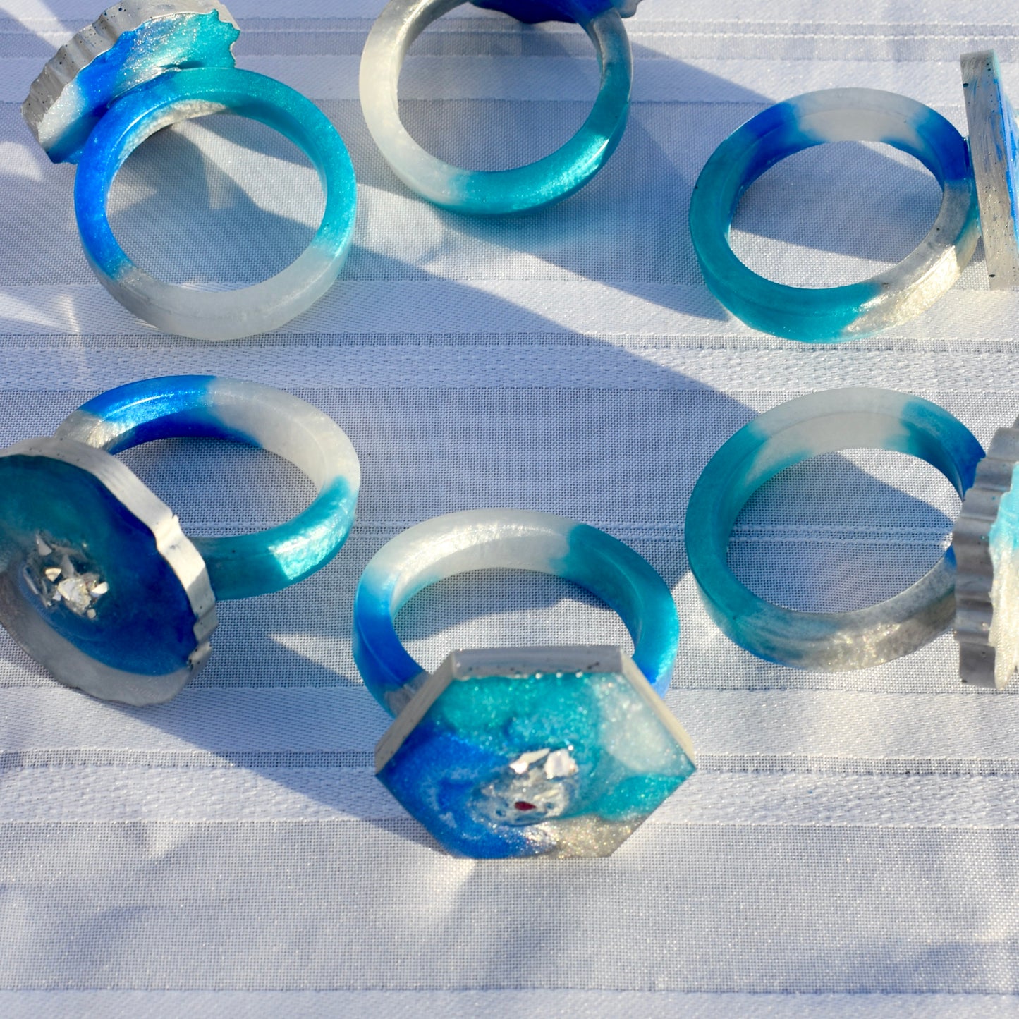 Hanukkah-Themed Napkin Rings • Hanukkah Table Decor • Dinner Party Napkin