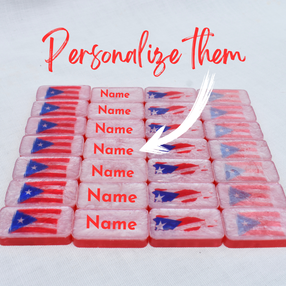 Custom Puerto Rican Dominoes • Dominoes Game Gift • Personalized Dominoes
