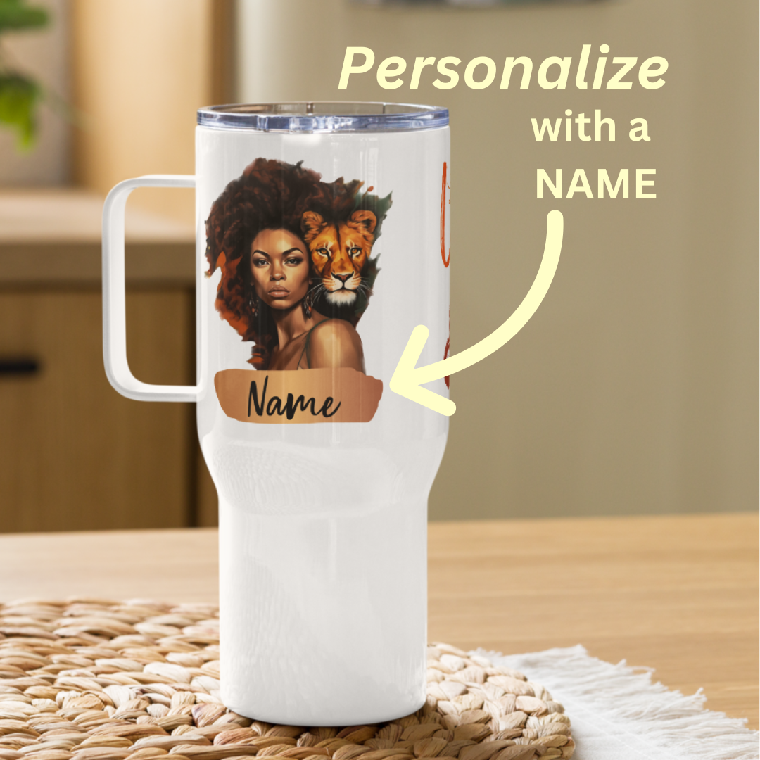Leo Birthday Travel Mug • Personalized Leo Mug Gift for Her• Leo Zodiac Travel Mug