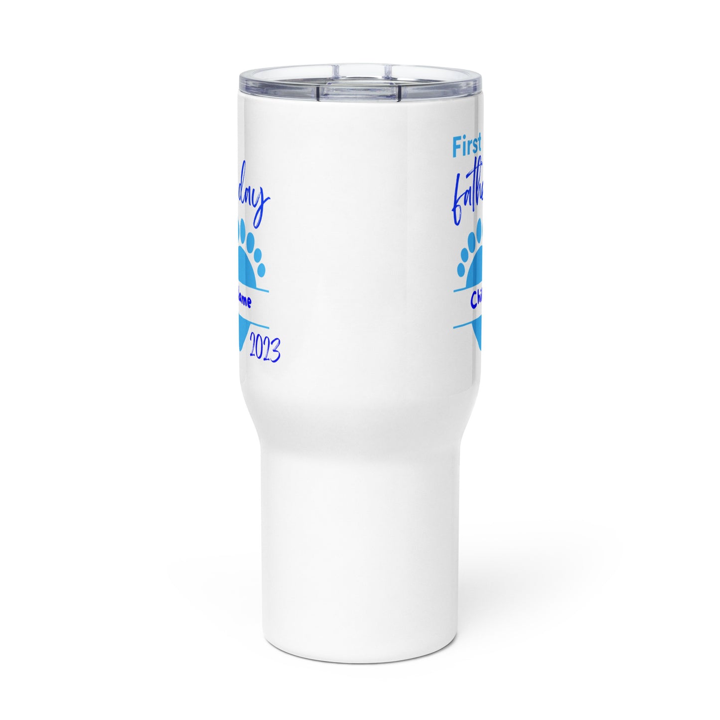 Personalized “1st Father’s Day” Travel Mug • Custom Dad Travel MUG