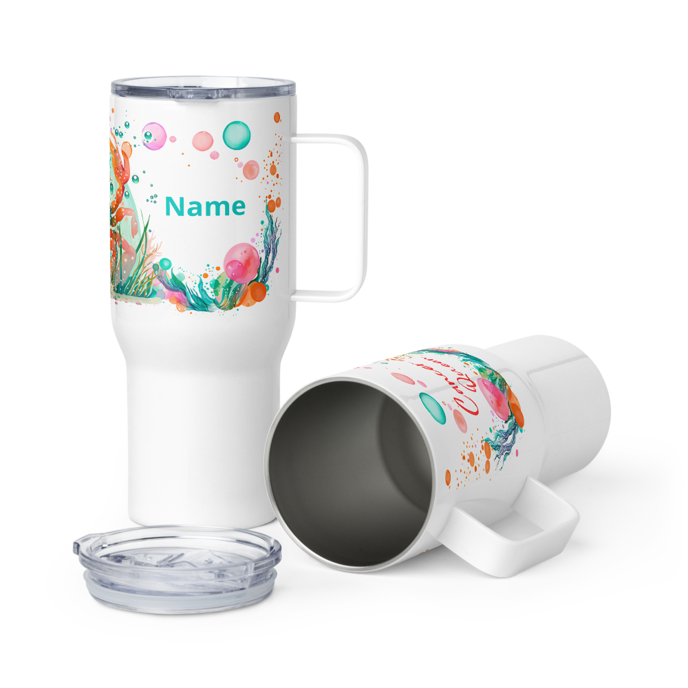 Cancer Birthday Travel Mug • Personalized Cancer Mug Gift for Her
