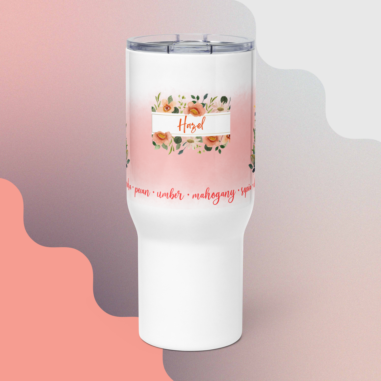 Melanin Lady Personalized Travel Mug • Shades of Brown Travel Mug • Brown Skin Girls Mug • Beautiful Brown Skin Mug • Skin Tones Travel Mug