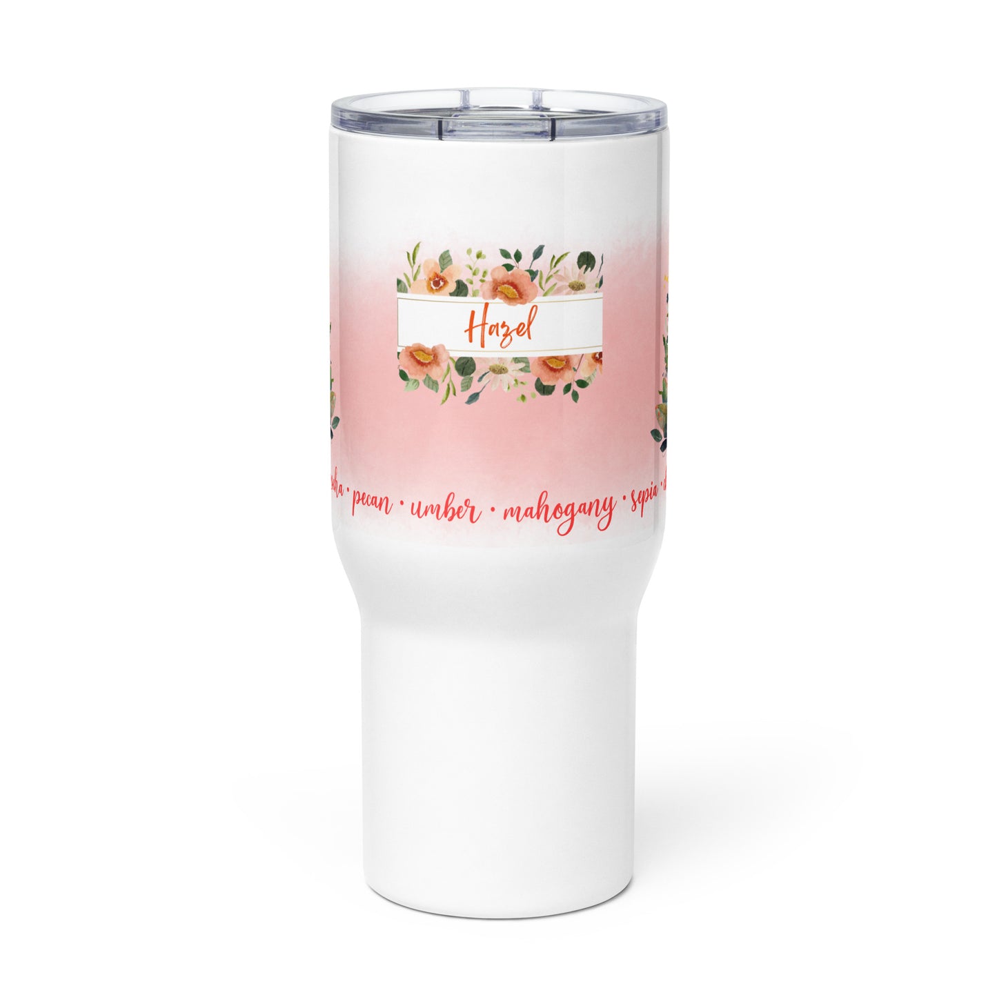 Melanin Lady Personalized Travel Mug • Shades of Brown Travel Mug • Brown Skin Girls Mug • Beautiful Brown Skin Mug • Skin Tones Travel Mug