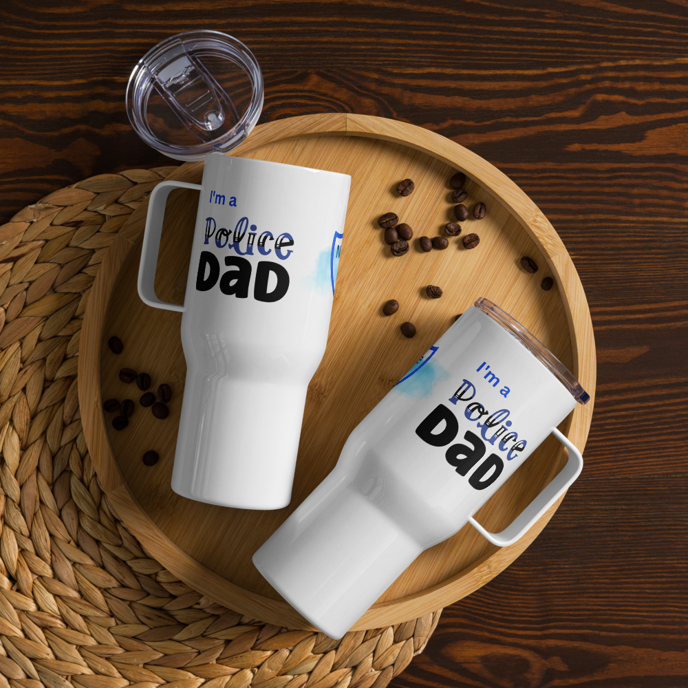 Police Dad Gift • Police Dad Travel Tumbler • Personalized Father’s Day Gift