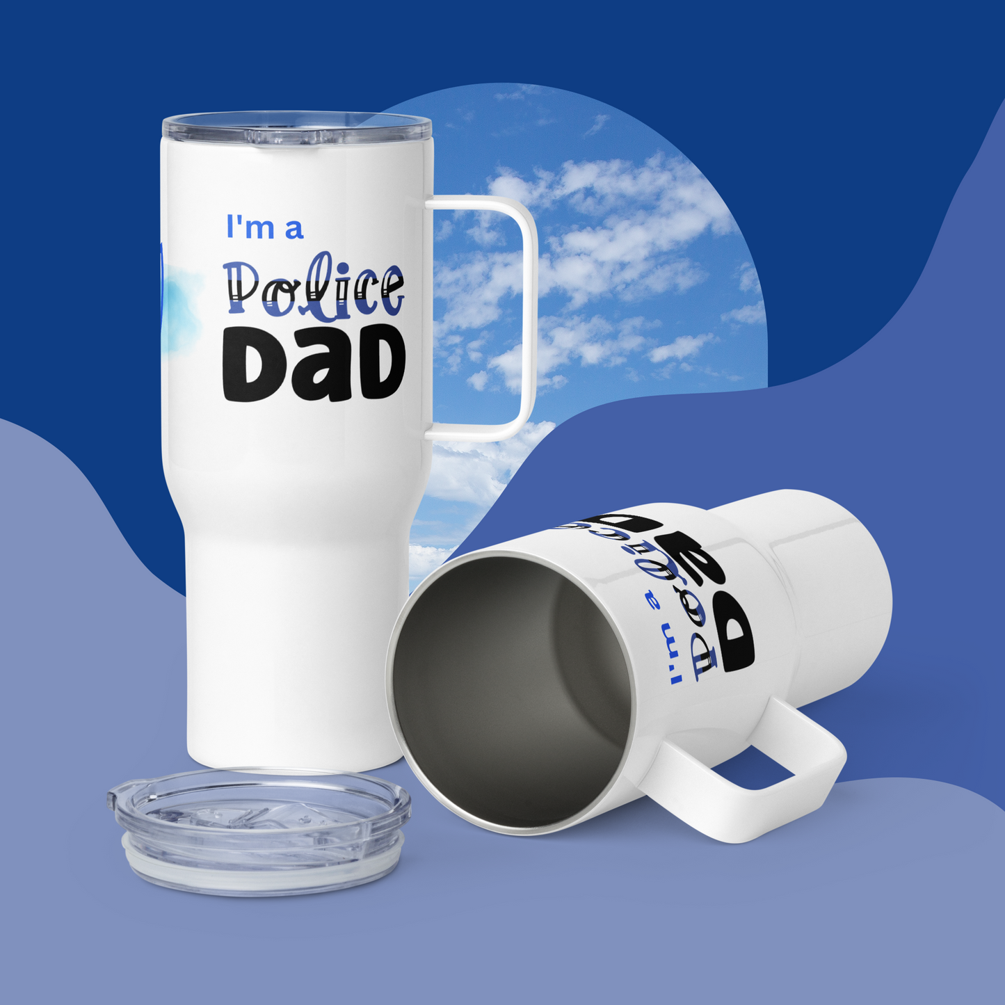Police Dad Gift • Police Dad Travel Tumbler • Personalized Father’s Day Gift