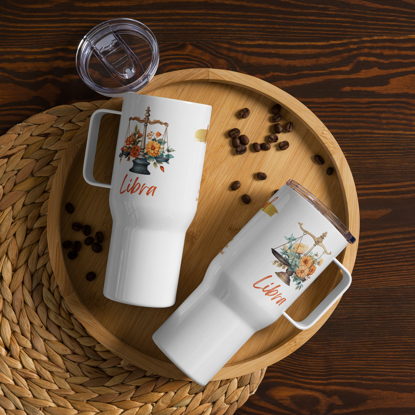 Libra Mug • Libra Zodiac Travel Mug for Her • Personalized Libra Travel Mug