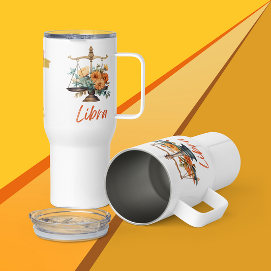 Libra Mug • Libra Zodiac Travel Mug for Her • Personalized Libra Travel Mug