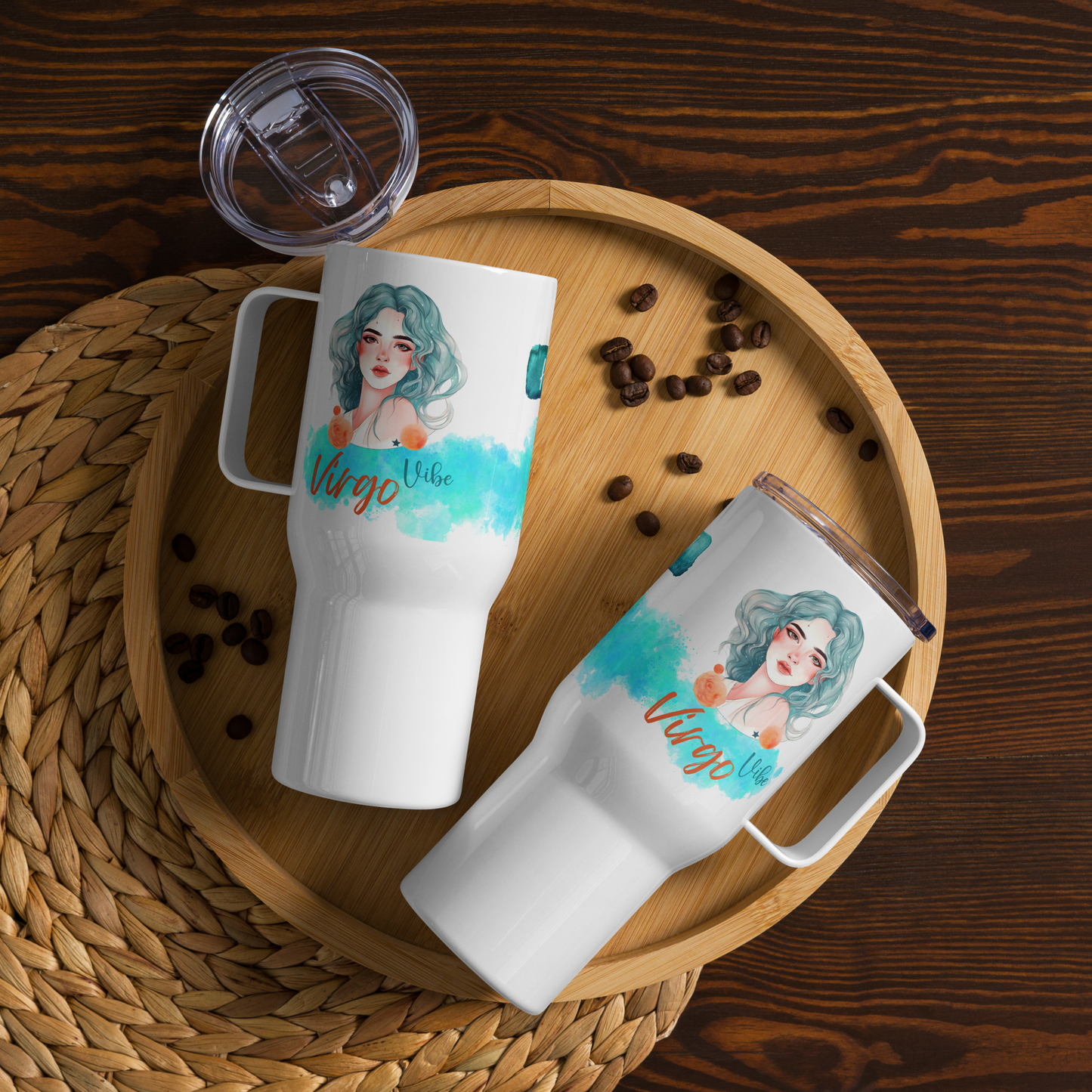 Virgo Birthday Travel Mug • Custom Virgo Gift for Her• Personalized Virgo Travel Mug