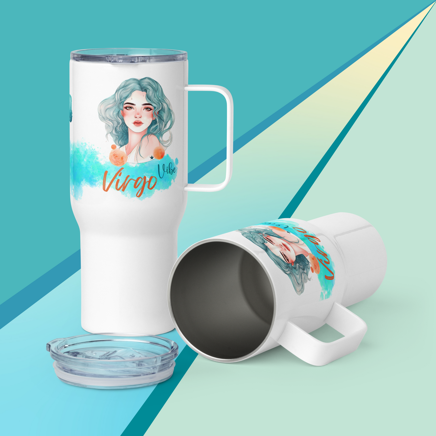Virgo Birthday Travel Mug • Custom Virgo Gift for Her• Personalized Virgo Travel Mug