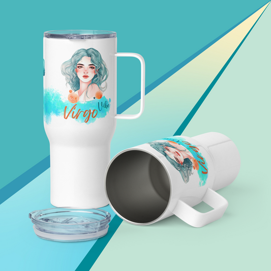 Virgo Birthday Travel Mug • Custom Virgo Gift for Her• Personalized Virgo Travel Mug