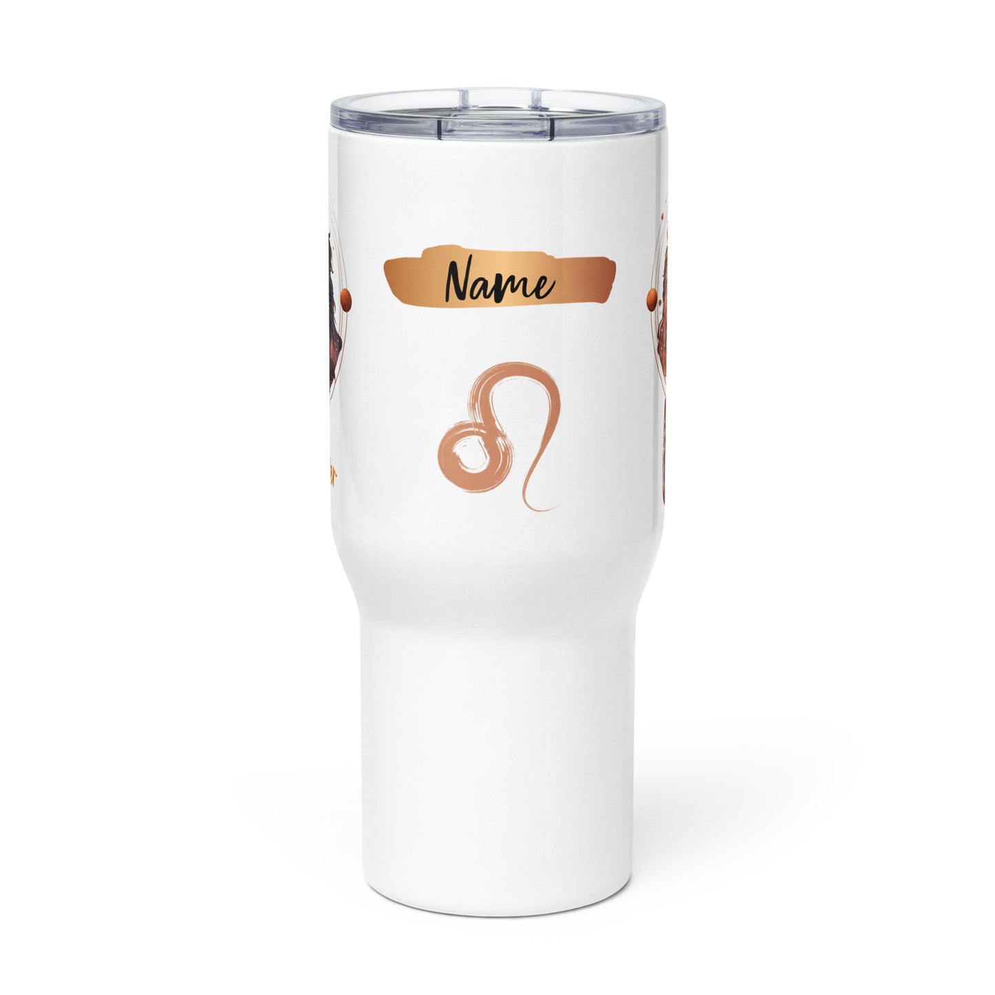Leo Birthday Travel Mug • Personalized Leo Mug Gift for Him• Leo Zodiac Travel Mug