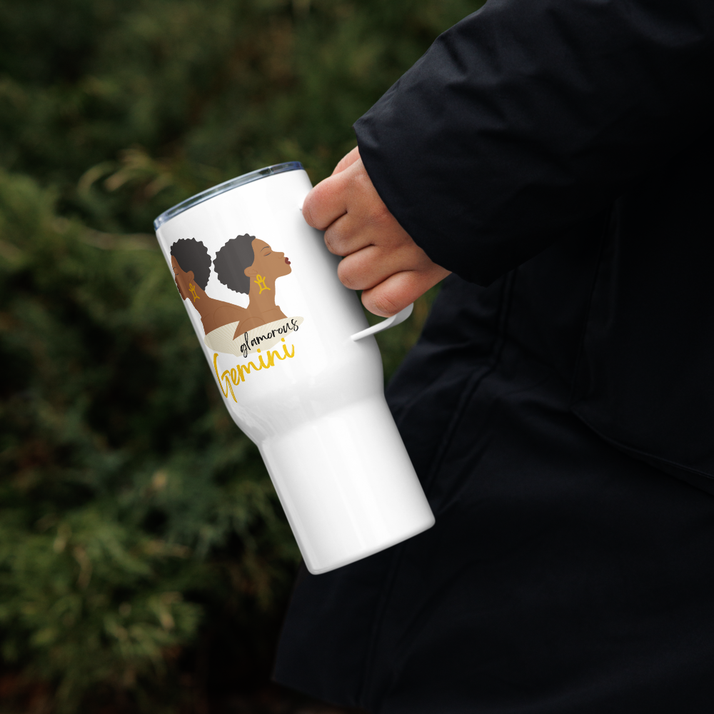 Gemini Zodiac Travel Mug for Her • Personalized Gemini Travel Mug