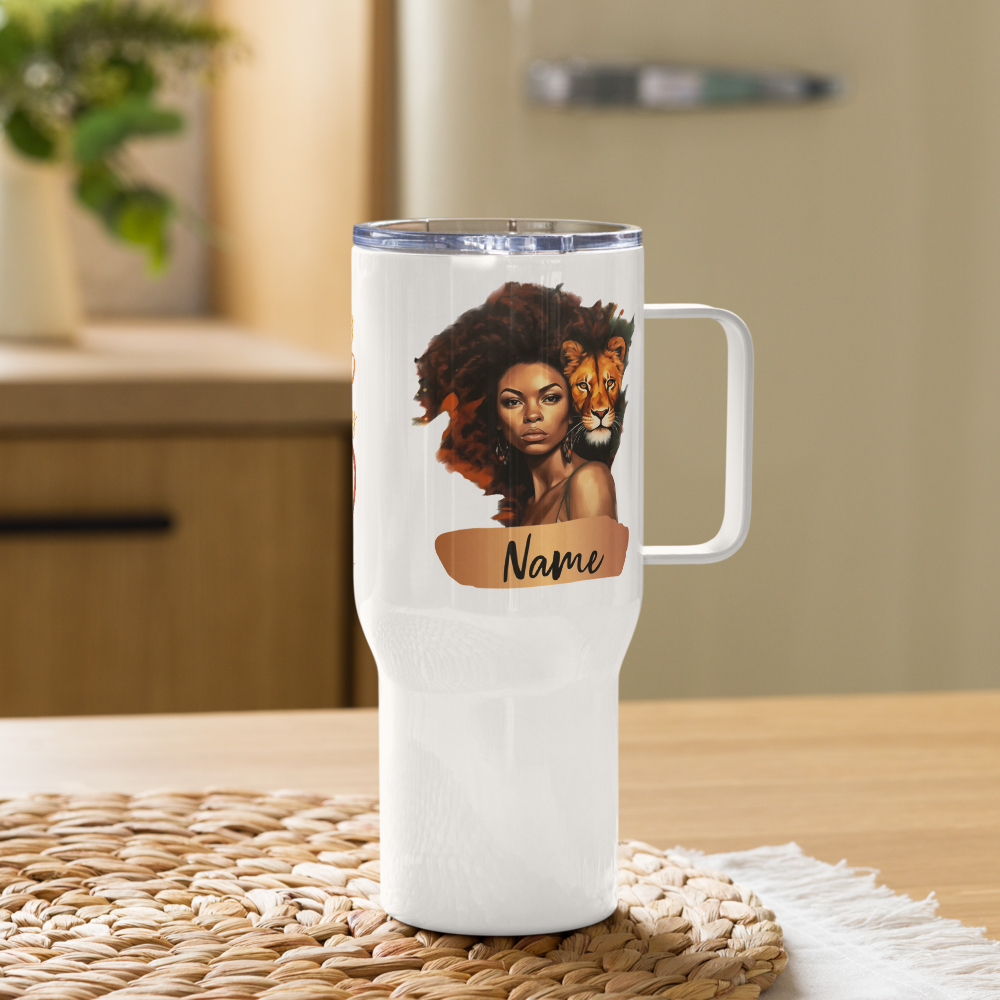 Leo Birthday Travel Mug • Personalized Leo Mug Gift for Her• Leo Zodiac Travel Mug