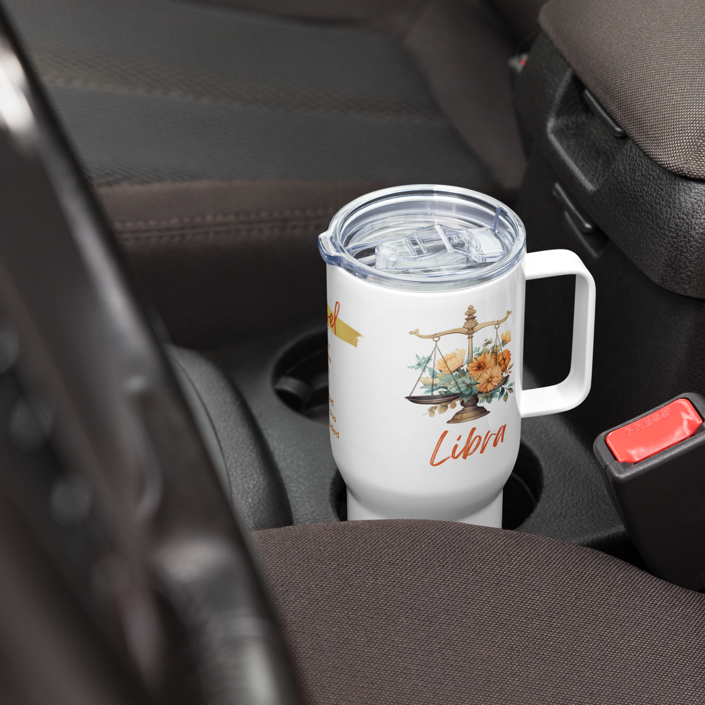Libra Mug • Libra Zodiac Travel Mug for Her • Personalized Libra Travel Mug