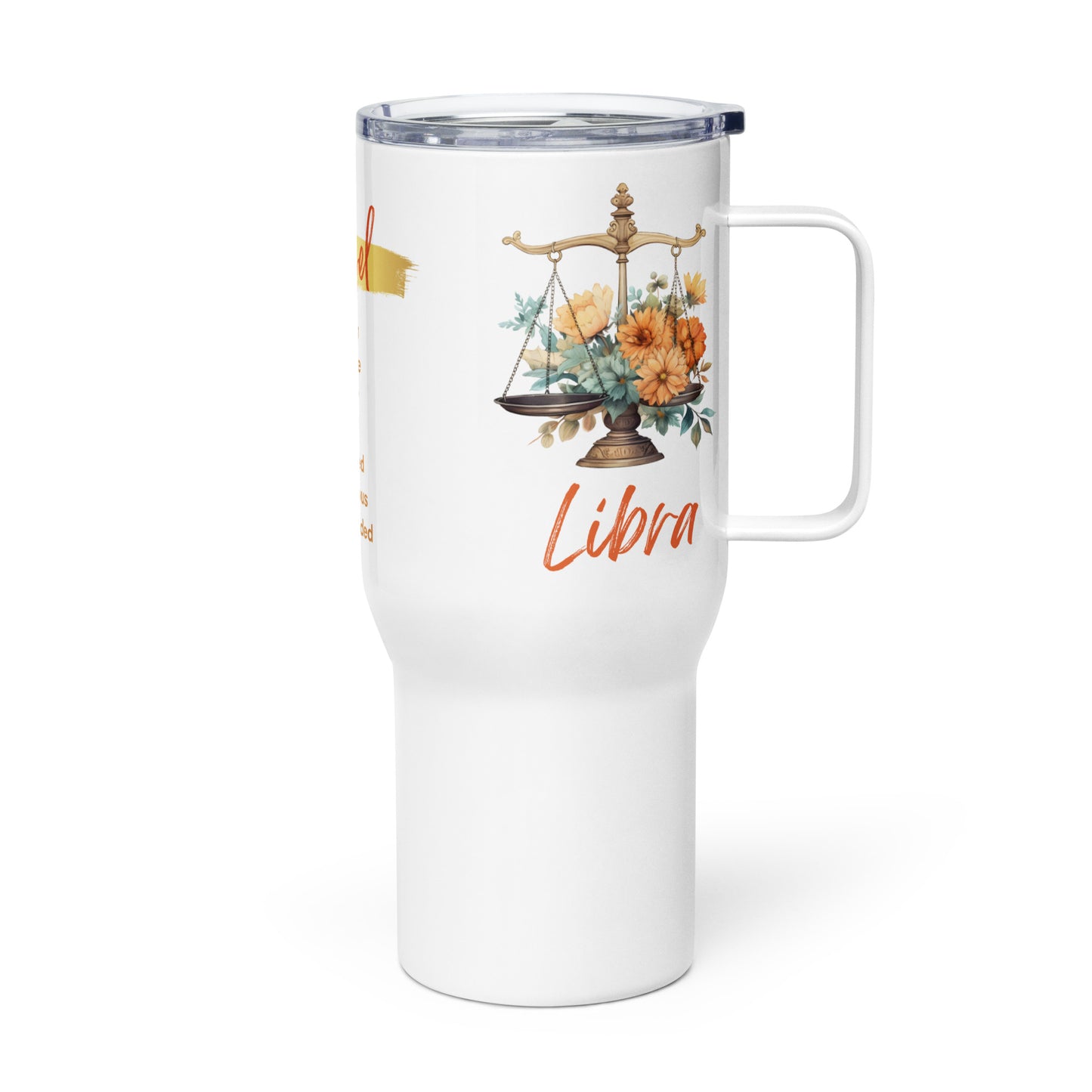 Libra Mug • Libra Zodiac Travel Mug for Her • Personalized Libra Travel Mug