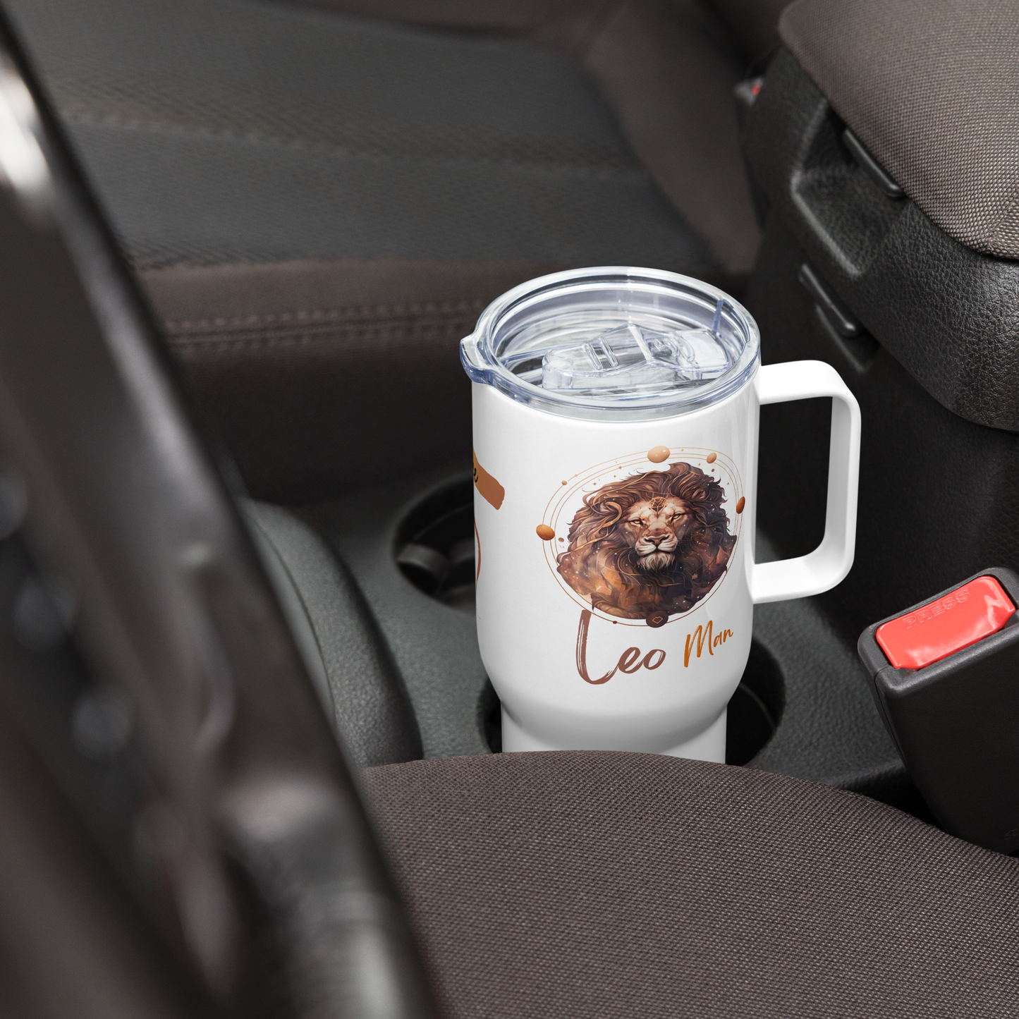 Leo Birthday Travel Mug • Personalized Leo Mug Gift for Him• Leo Zodiac Travel Mug