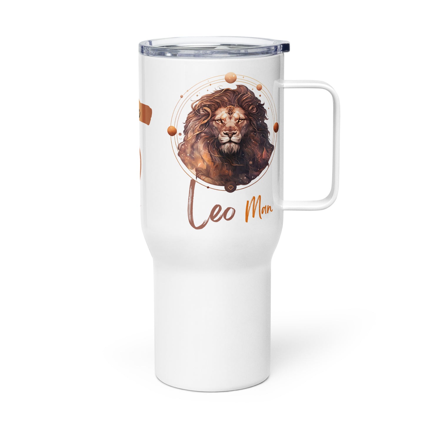 Leo Birthday Travel Mug • Personalized Leo Mug Gift for Him• Leo Zodiac Travel Mug