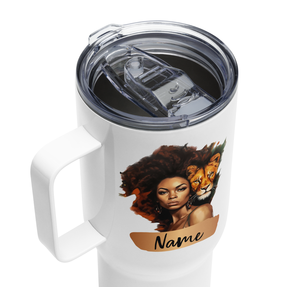 Leo Birthday Travel Mug • Personalized Leo Mug Gift for Her• Leo Zodiac Travel Mug