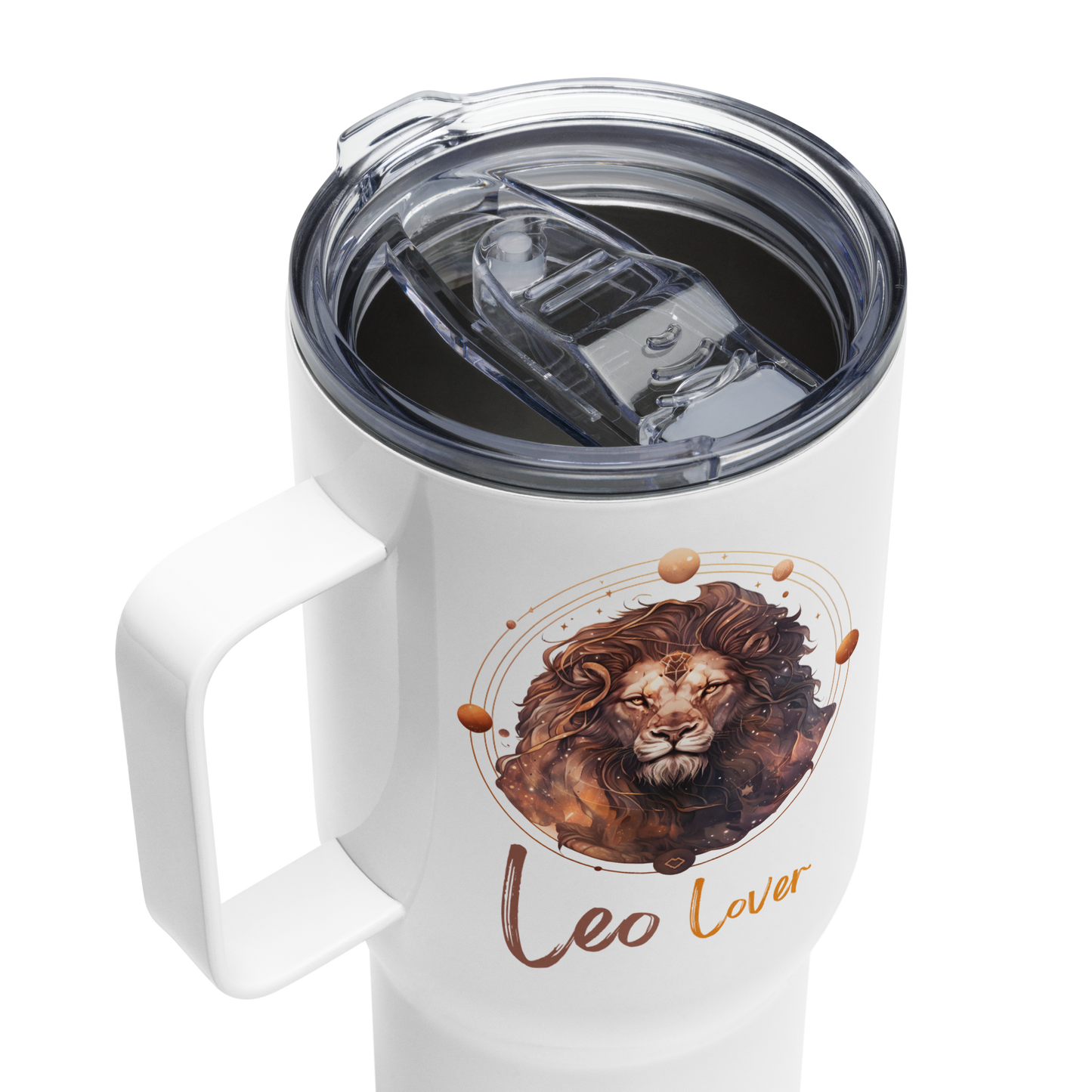 Leo Birthday Travel Mug • Personalized Leo Mug Gift for Him• Leo Zodiac Travel Mug