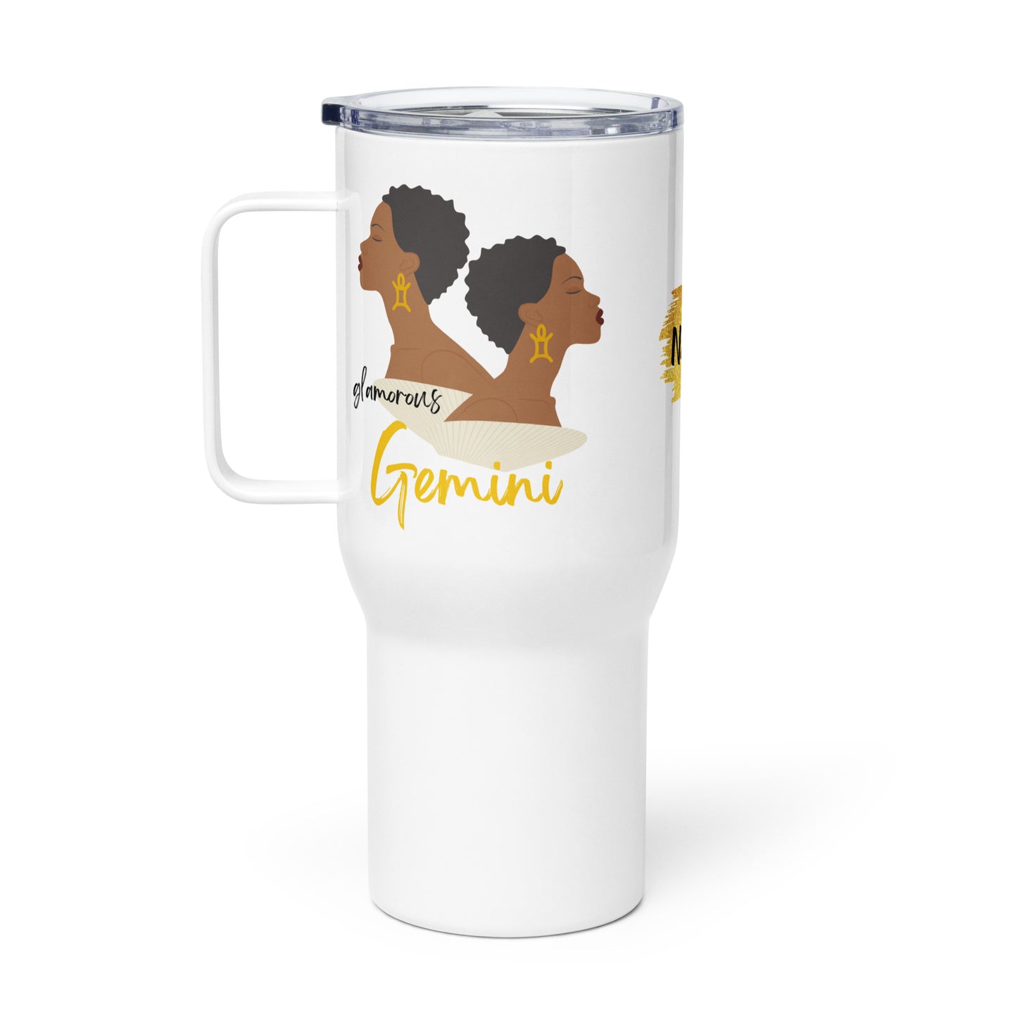 Gemini Zodiac Travel Mug for Her • Personalized Gemini Travel Mug