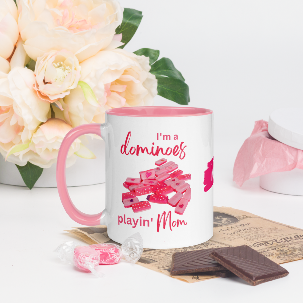 Personalizable “Dominoes” Mug for Mom • DOMINO LOVER MUG • Mom Dominoes Mug