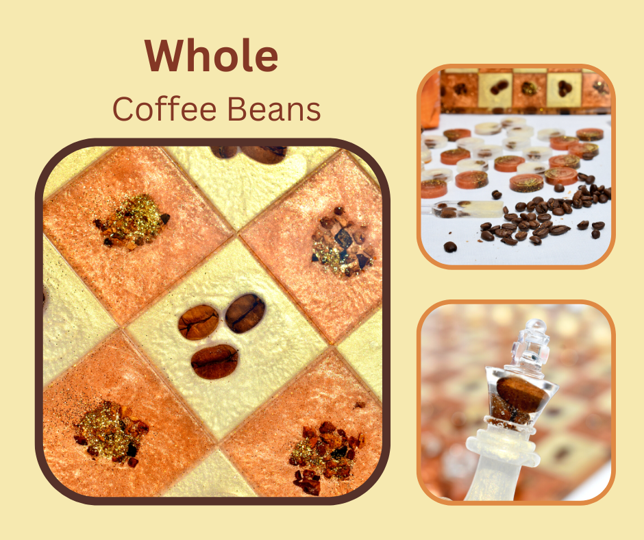 Coffee Bean Chess/Checkers Set ☕️ Coffee Lover Chess/Checkers Set
