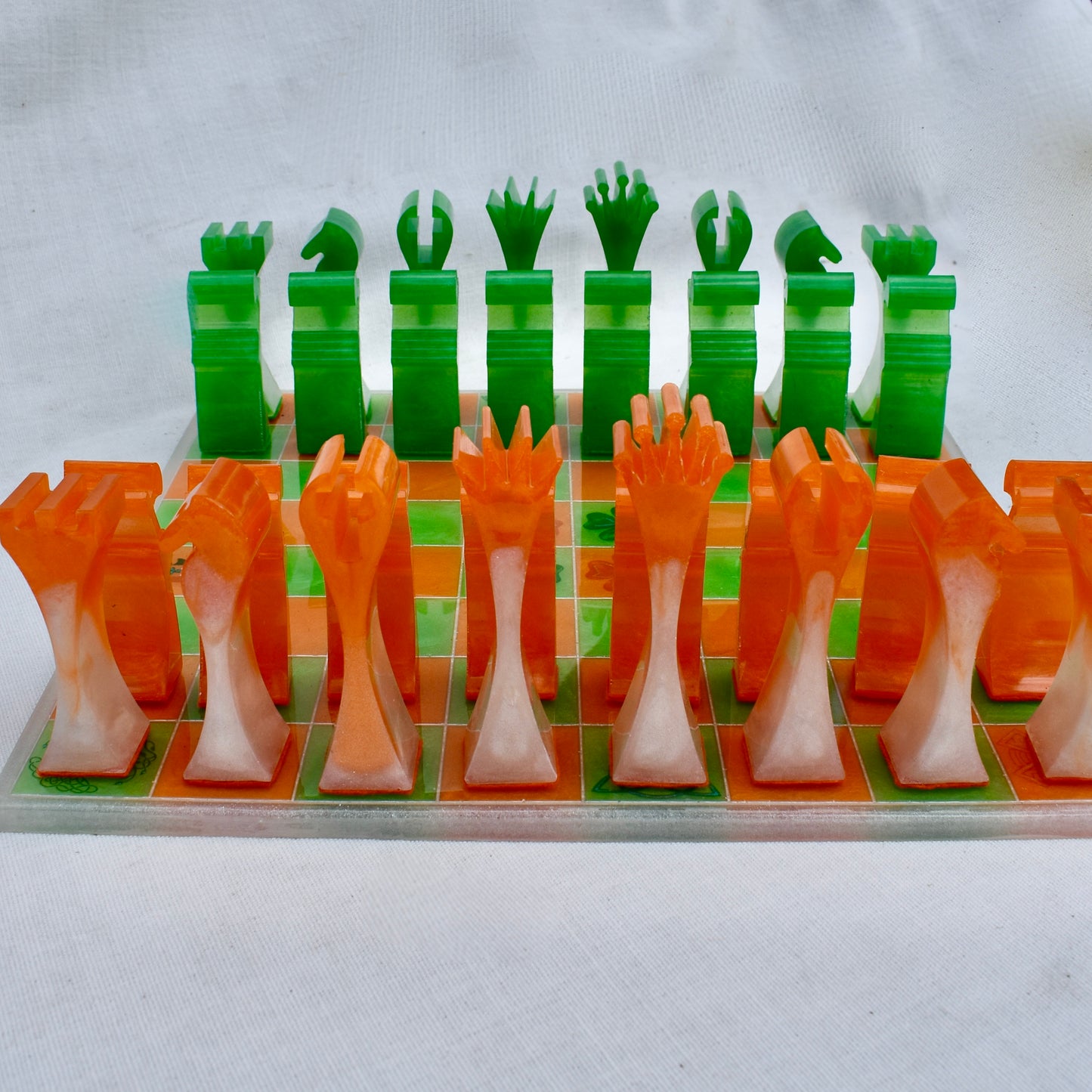 Premium Irish Themed Chess Set • St. Patrick’s Chess Set • Irish Pride Chess Set 🍀