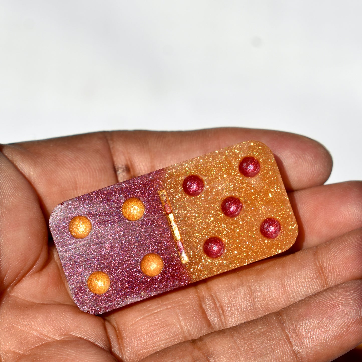 University Colors Personalized Domino Gift Set • Custom Resin Dominoes Set • Made-to-Order Fraternity/Sorority Gift