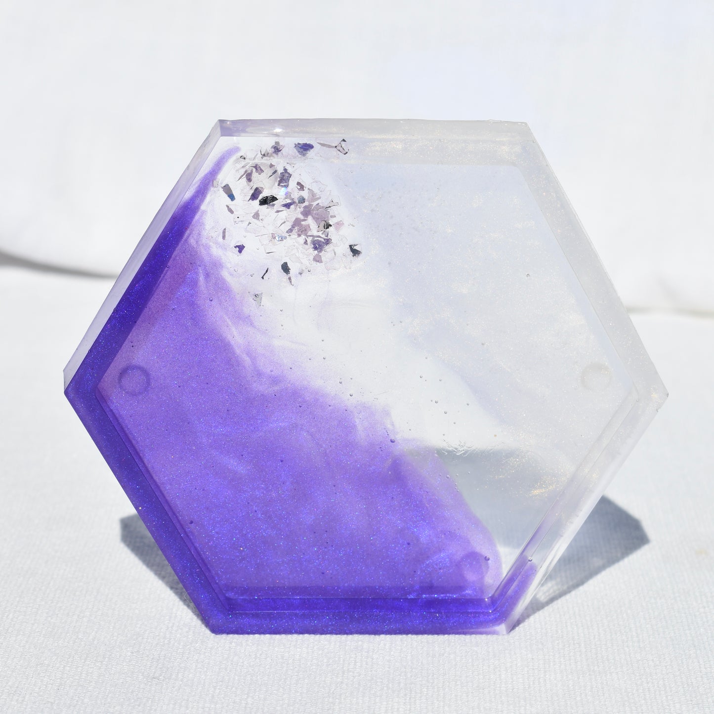 Hexagon Coasters – Assorted Gemstones Collection (set of 4)