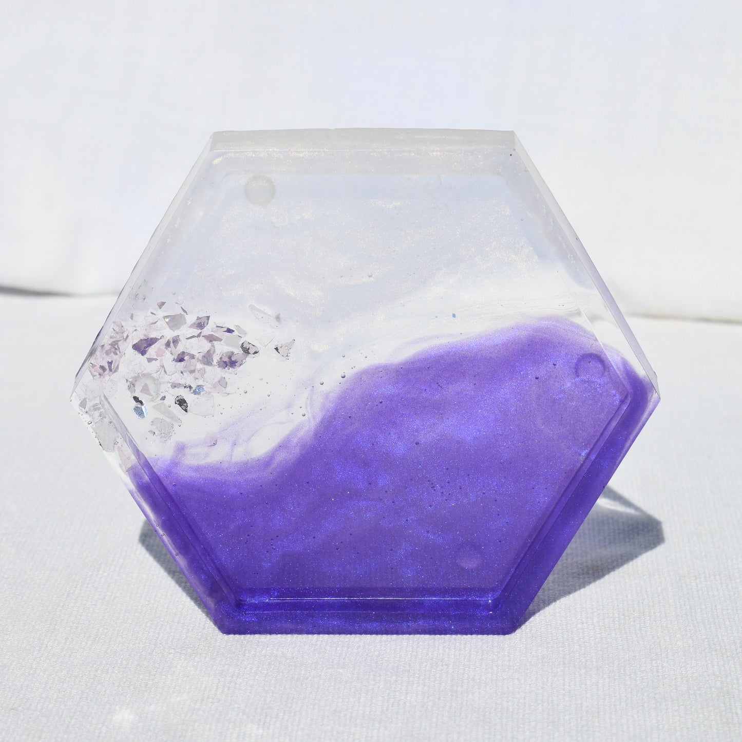 Hexagon Coasters – Assorted Gemstones Collection (set of 4)