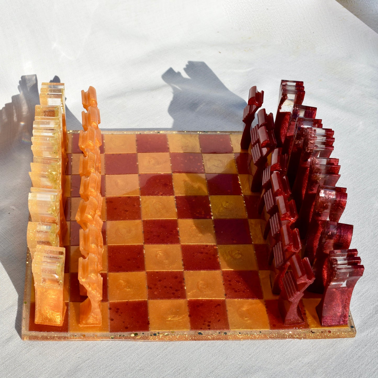 Premium College Colors Chess & Checkers Set • Sleek Custom Chess & Checkers Set
