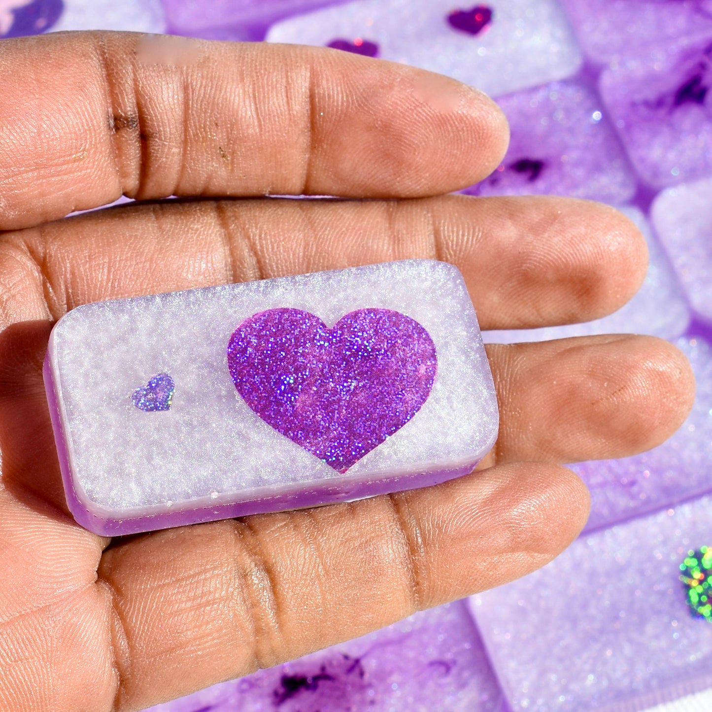 Lavender Dominoes Set • Dominoes for HER• Valentine's Domino Gift Set
