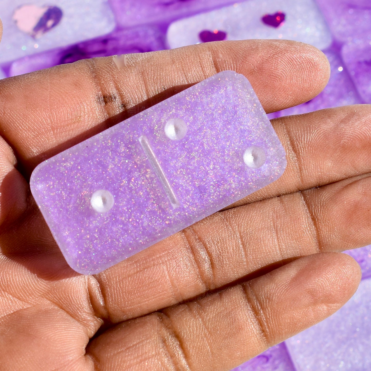Lavender Dominoes Set • Dominoes for HER• Valentine's Domino Gift Set
