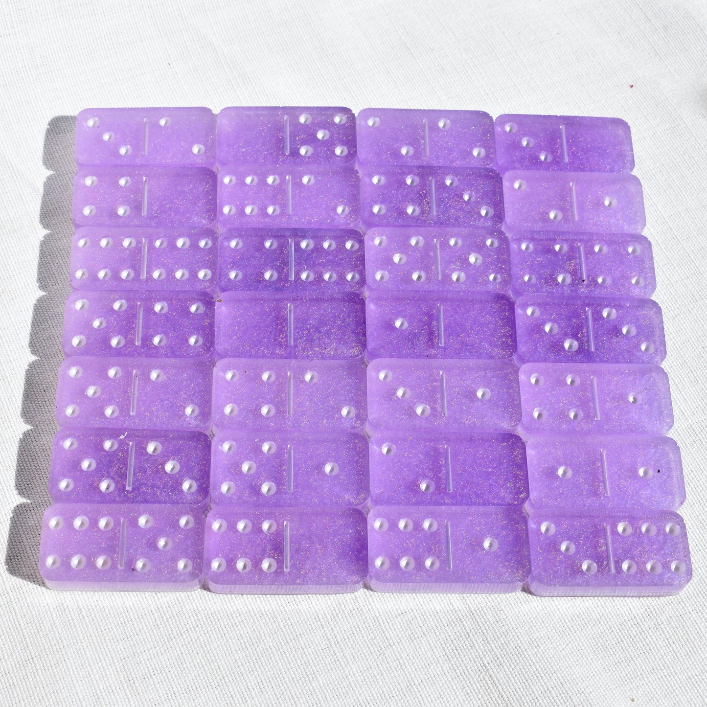 Lavender Dominoes Set • Dominoes for HER• Valentine's Domino Gift Set