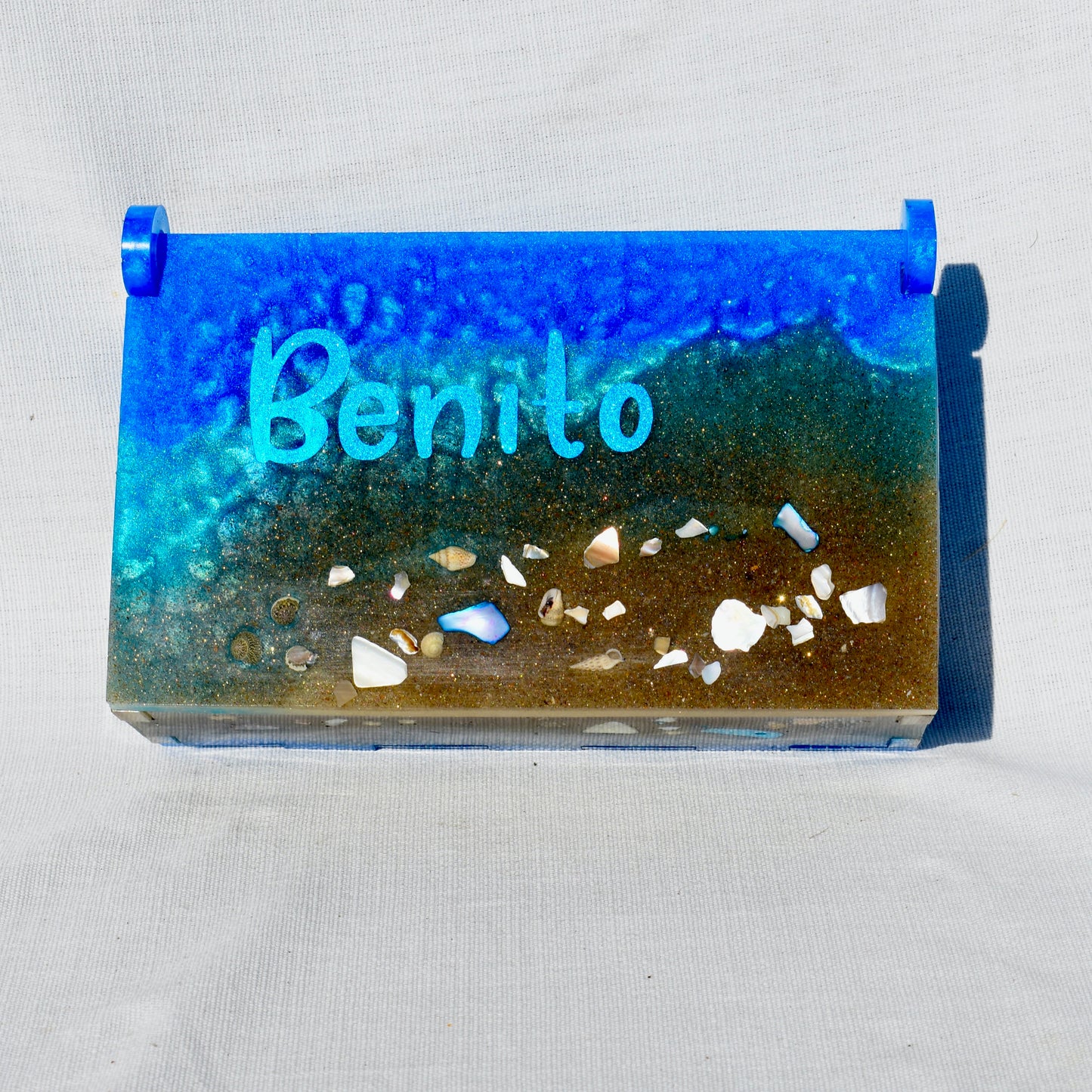 Beach Themed Domino Set • Ocean Dominoes Set • Tropical Dominoes Set • Double Six 28 Resin Dominoes
